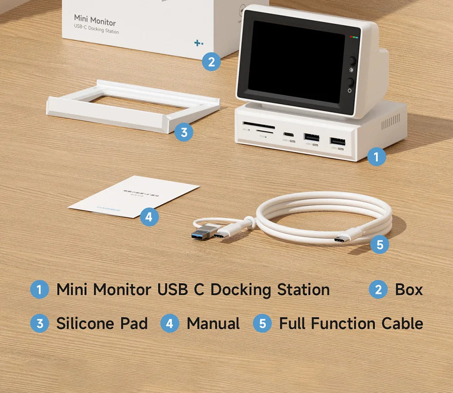 90's Mini PC Monitor + Multi-Docking Station